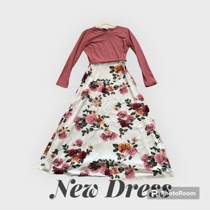 Summer floral maxi dress